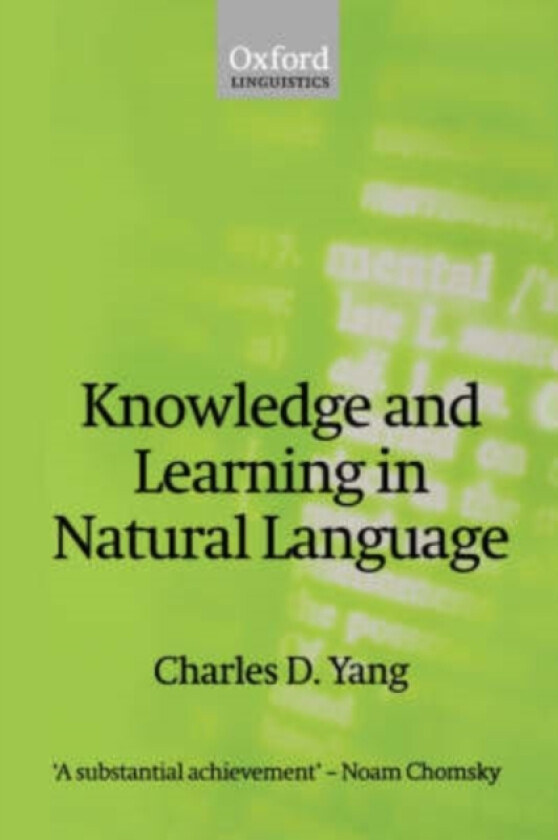 Knowledge and Learning in Natural Language av Charles D. Yang (Paperback)