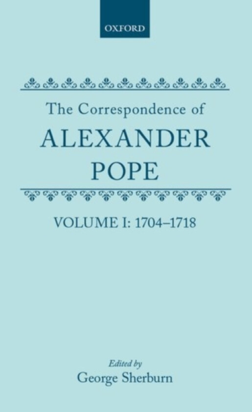 The Correspondence of Alexander Pope av Alexander Pope, George Sherburn (Hardcover)
