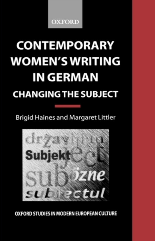 Contemporary Women's Writing in German av Brigid Haines, Margaret Littler (Hardcover)