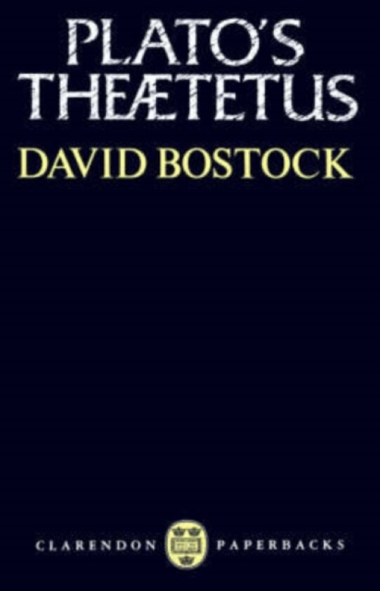 Plato's Theaetetus av David Bostock (Paperback)