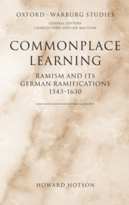 Commonplace Learning av Howard Hotson (Hardcover)