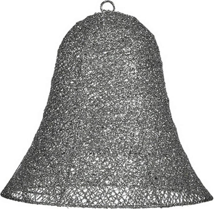 Juletrekule Klokke Grå Metall Plast (30 x 27 x 30 cm)