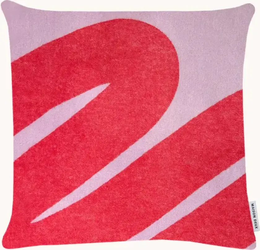 Swirl Putetrekk 50x50 Rosa/Rød