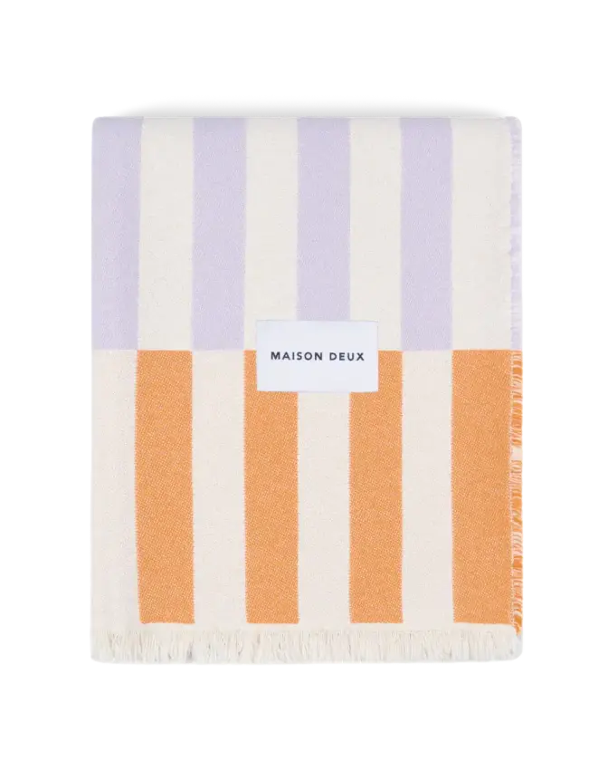 Tiles Pledd Oransje/Lilla