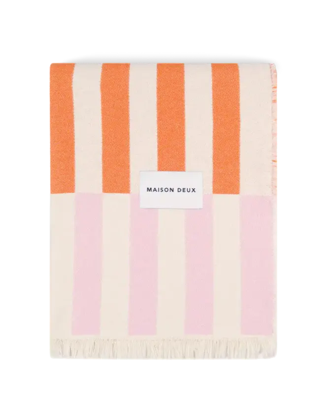 Tiles Pledd Rosa/Oransje