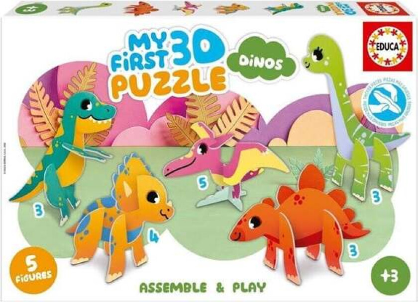3D Puzzle Kids Baby Dinos 3D Puslespill