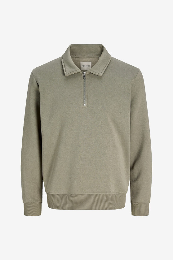 Collegegenser Jjbradley Sweat Zip Polo - Grå