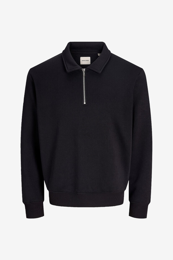 Collegegenser Jjbradley Sweat Zip Polo - Svart