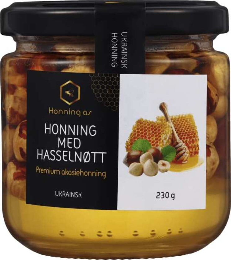Honning m/Hasselnøtter 230g