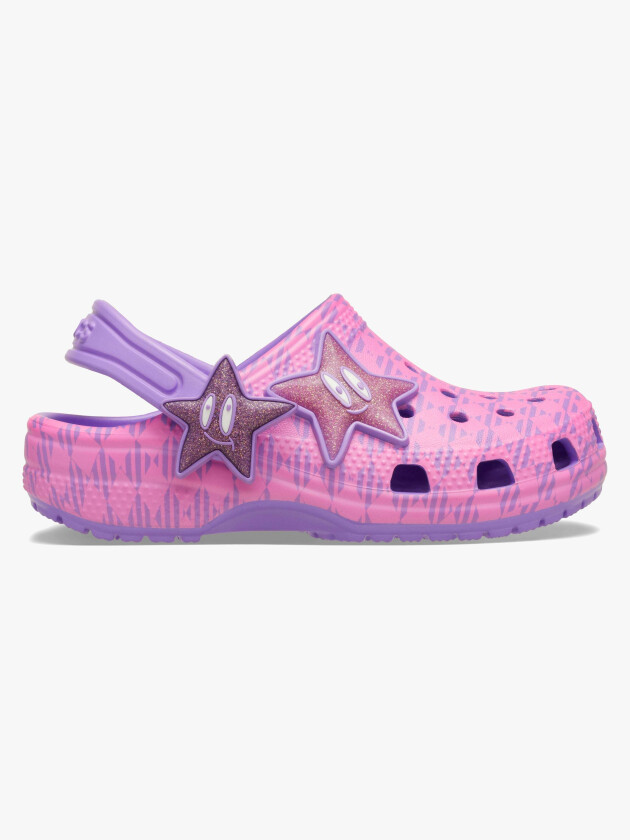Classic Plaid and Stars Kids Tøfler, Purple Bolt/Pink Punch, 23-24 - Innesko & Tøfler