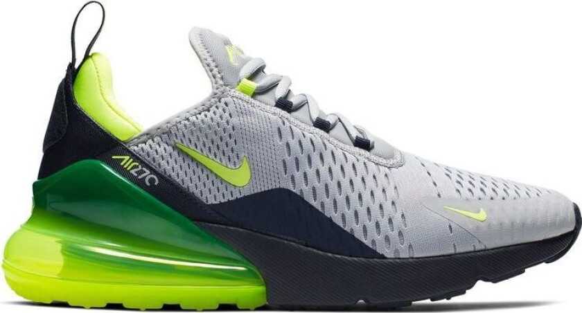 Sneaker Air Max 270 - Grå/Volt/Obsidian, størrelse 41