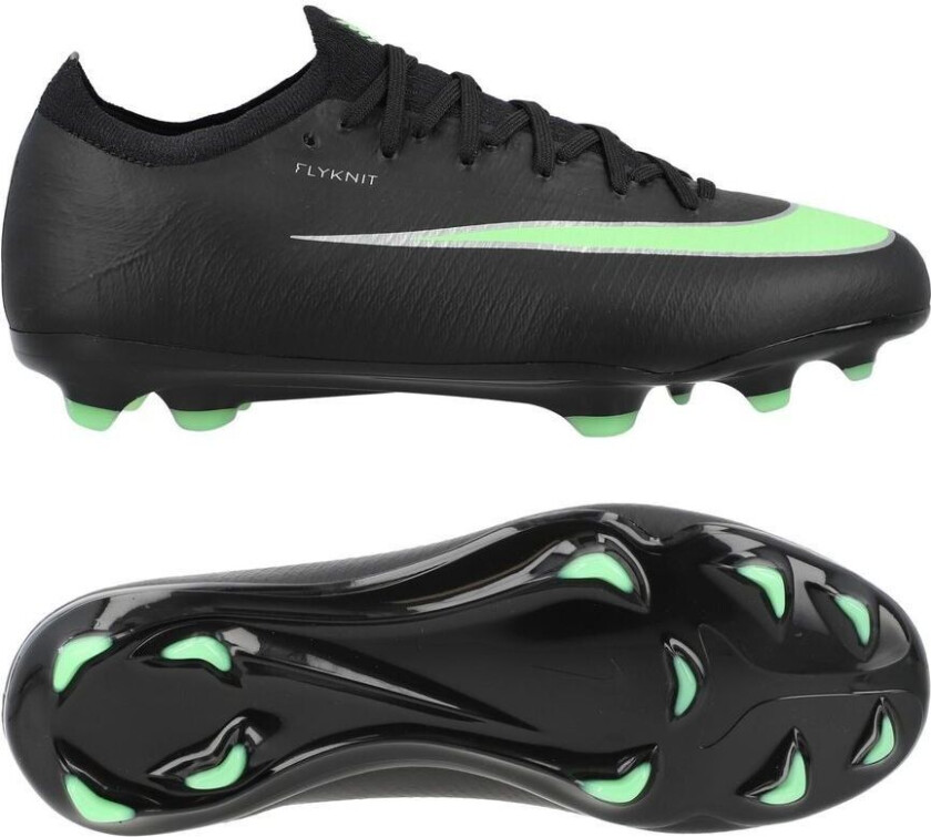 Mercurial Vapor 17 Pro FG Shadow - Svart/Illusion Green Barn FORHÅNDSBESTILLING - Gress (FG), størrelse 37½