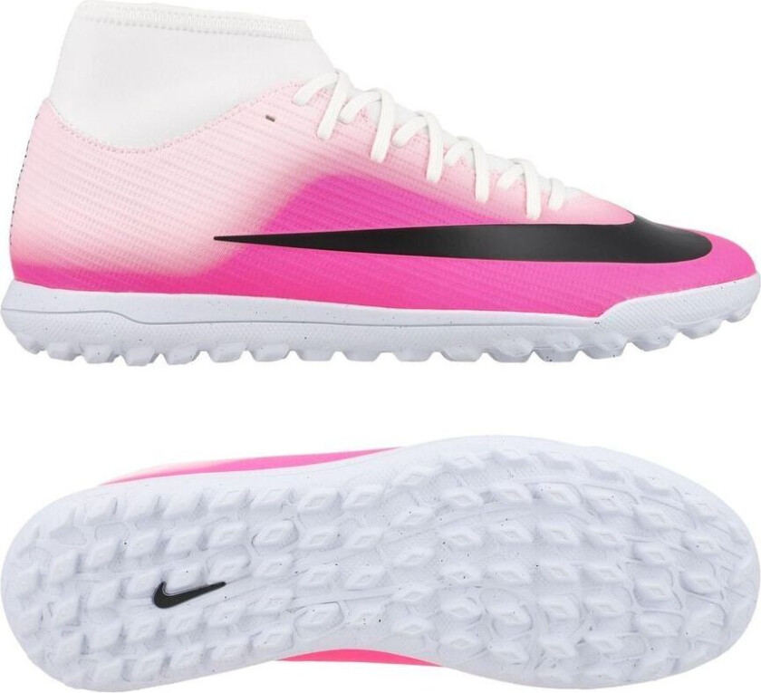 Mercurial Superfly 11 Club Tf Breakout - Rosa/hvit/svart - Turf (Tf), størrelse 45