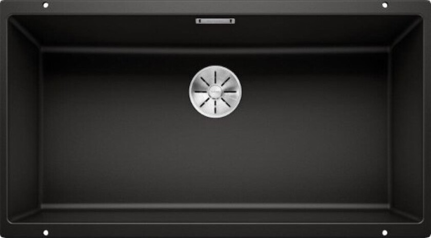 Subline 800-U kjøkkenvask, 83x46 cm, sort