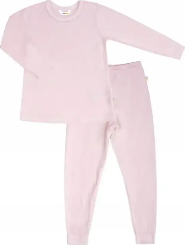 lyserosa pyjamas i bambus | Joha | Barn | Søtt rosa | størrelse 120 | 96% Viscose(Bambus) og 4 Lycra til