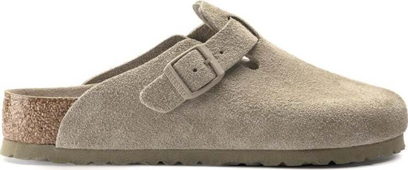 Boston Soft Footbed Suede Leather - Faded Khaki Beige 41