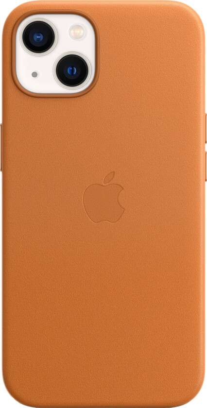 - Baksidedeksel for mobiltelefon - med MagSafe - lær - gyllenbrun - for iPhone 13