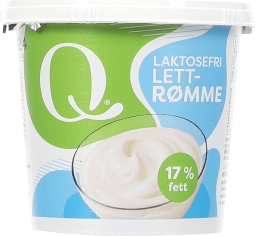 Q Lettrømme laktosefri 18%, 300g