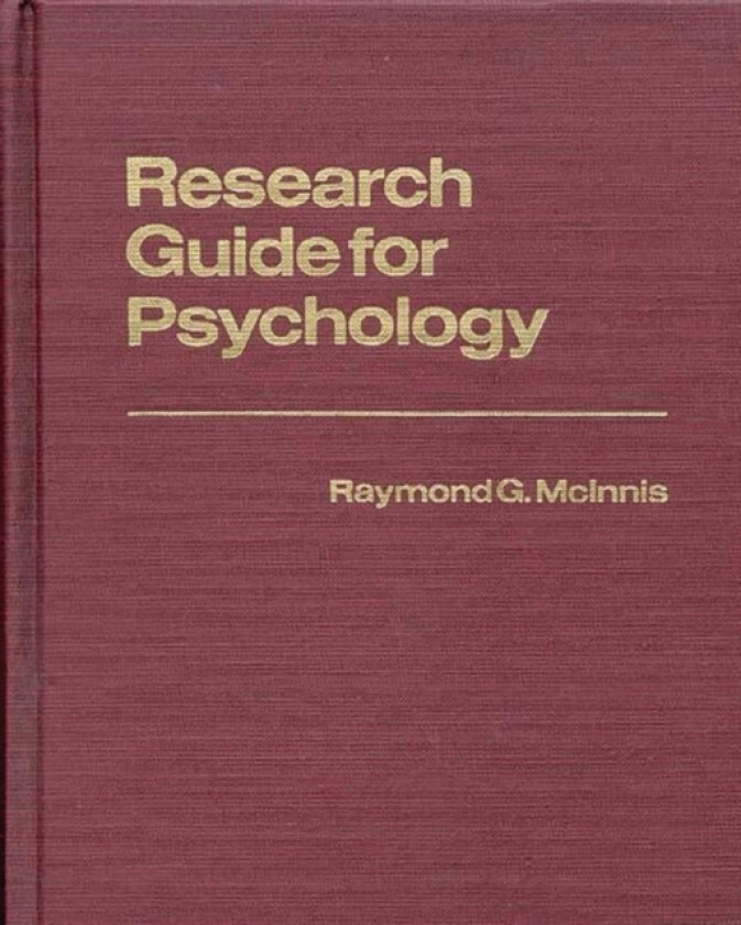 Research Guide for Psychology av Raymond Mcinnis (Hardcover)
