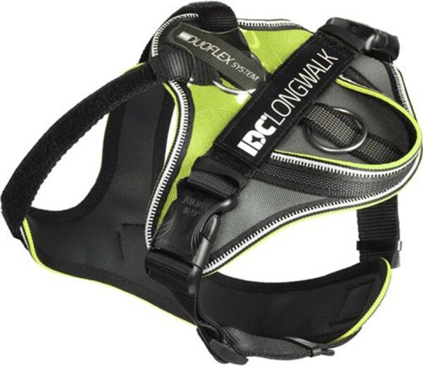 IDC Longwalk Hundesele Neon/Grå L