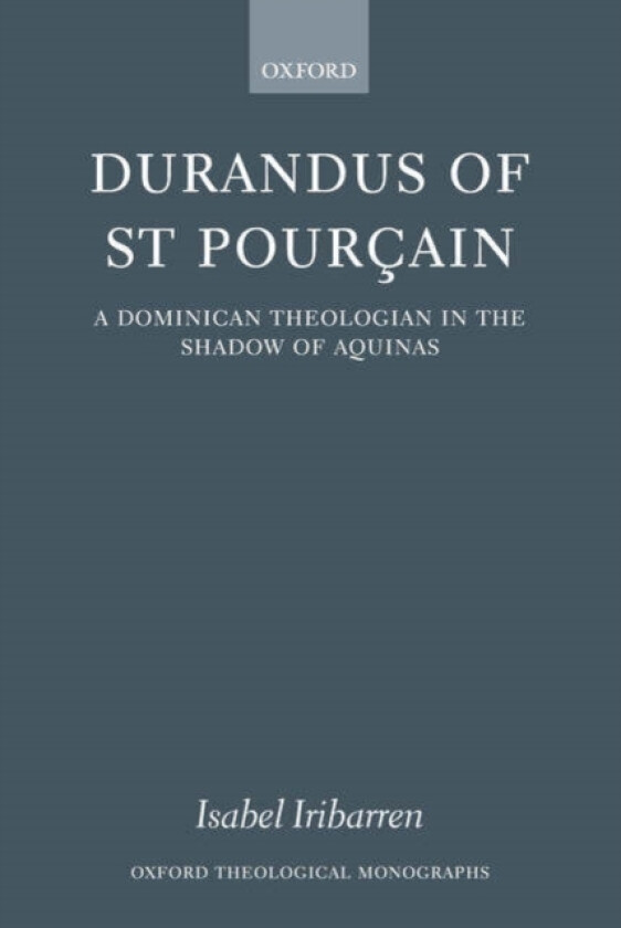 Durandus of St Pourcain av Isabel Iribarren (Hardcover)