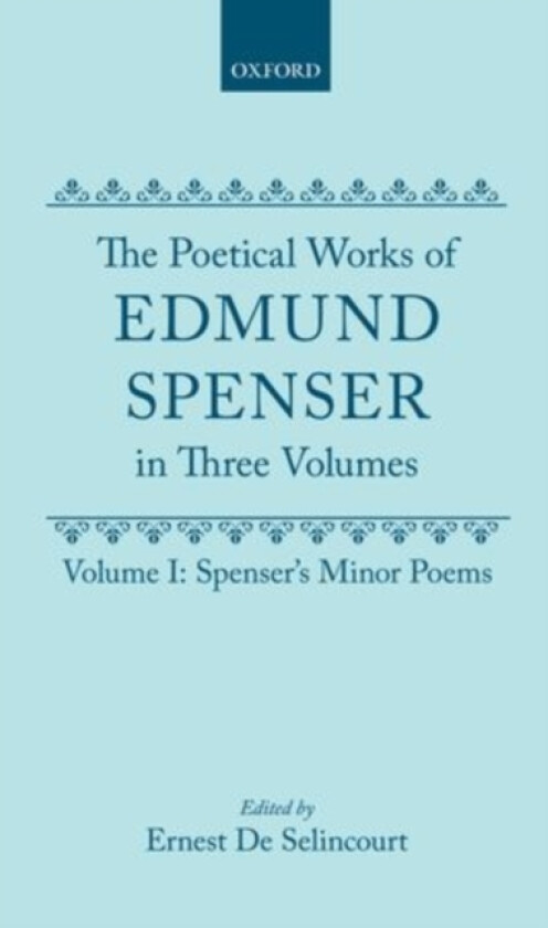 Spenser's Minor Poems av Edmund Spenser (Hardcover)