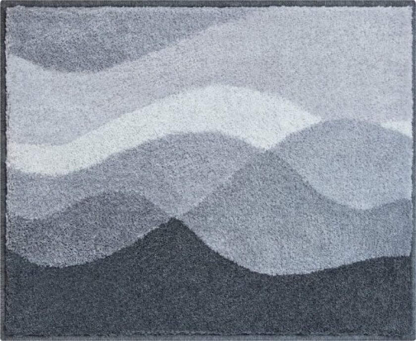 Hills baderomsmatte, 55x65 cm, antrasitt