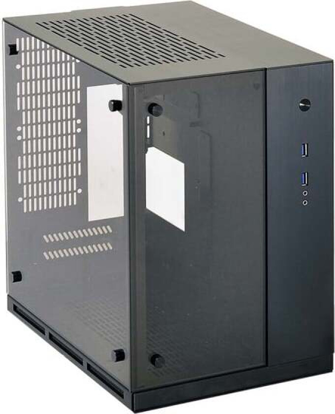 PC-Q37WX Tempered Glas - Kabinett - Ultra small form factor - Svart
