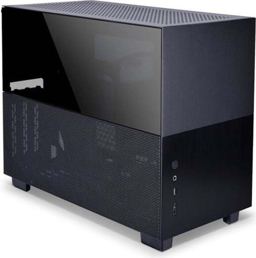 Q58 X3 ITX - Tempered Glass - PCIE 3.0 - Kabinett - Miditower - Svart