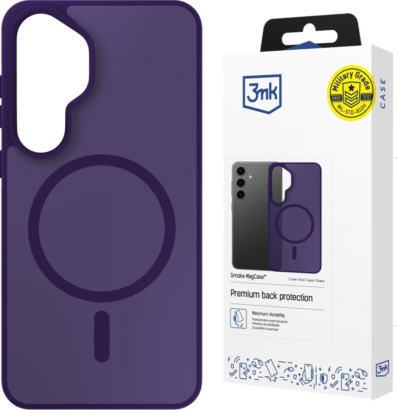 3mk Smoke MagCase til Samsung Galaxy S25 – lilla