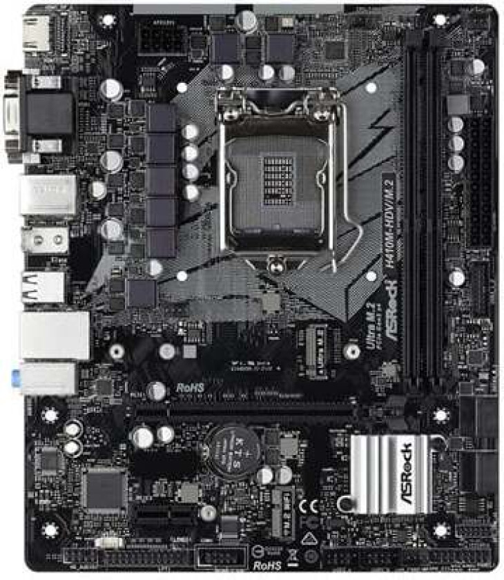 H410M-HDV/M.2 - motherboard - micro ATX - LGA1200 Socket - H410 Hovedkort - Intel H410 - Intel LGA1200 - DDR4 RAM - Micro-ATX
