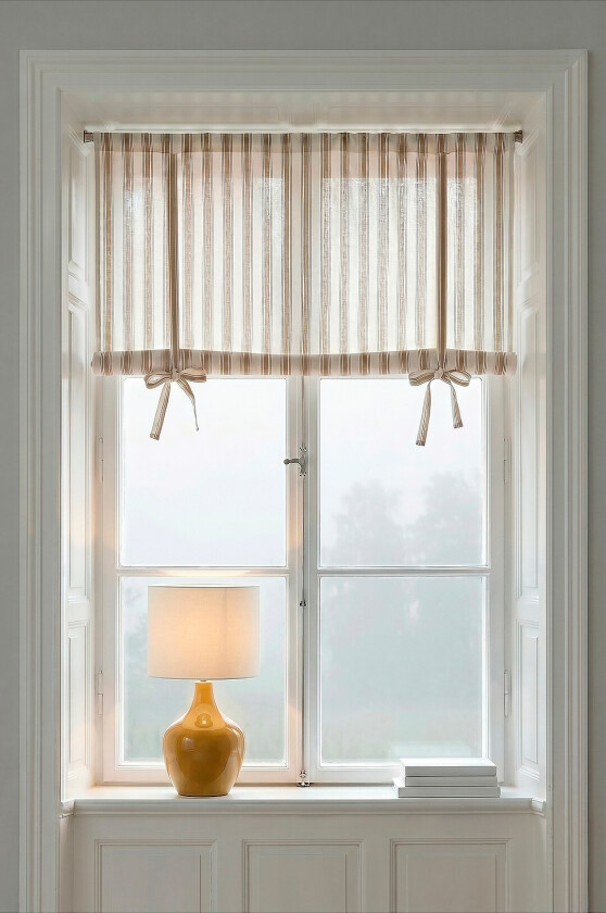Roll up-gardin Sally Stripe Rollup Curtains - Gul