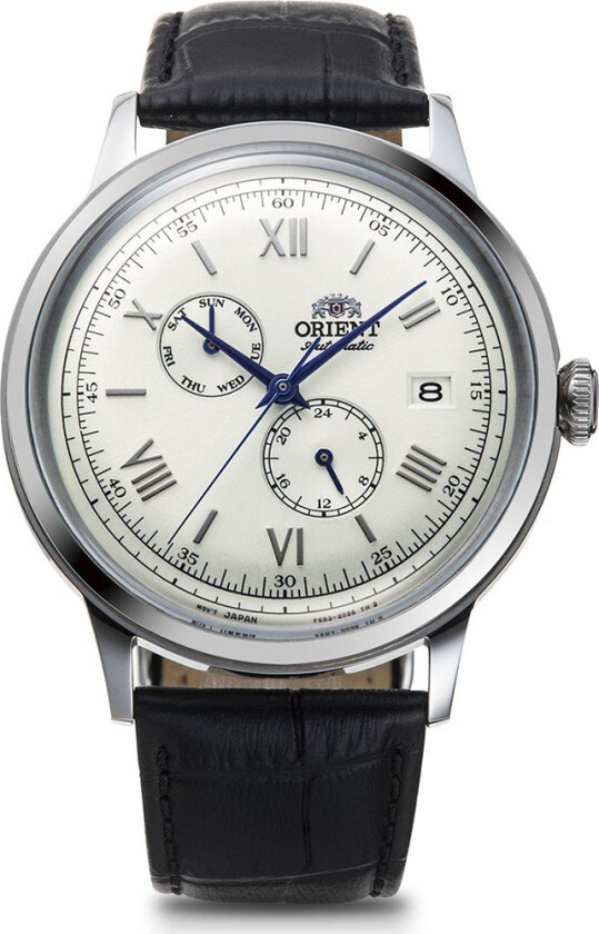 Classic Bambino RA-AK0701S - Automatisk - Sølv - Herreklokker - Skinn - Mineral
