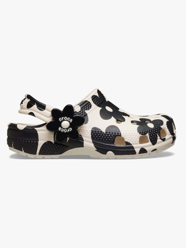 Classic Pop Petals Kids Tøfler, Summit White/Black, 23-24 - Innesko & Tøfler