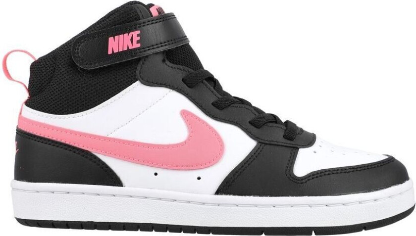 Sneaker Court Borough Mid 2 - Svart/Hvit/Rosa Små barn, størrelse 32