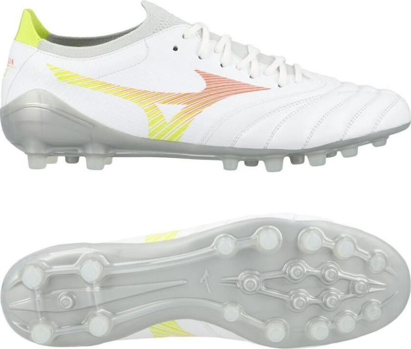 Morelia Neo V Beta Pro Ag Prism - Hvit/oransje/evening Prim - Gress (Fg), størrelse 40½