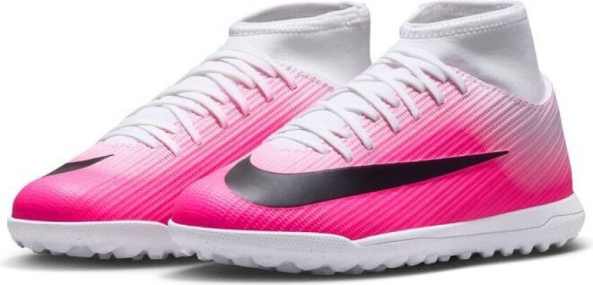 Mercurial Vapor 17 Club Tf Breakout - Hvit/svart/rosa Barn - Turf (Tf), størrelse 36