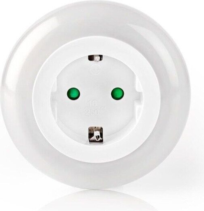 Plug-In LED Night Light Dag/natt sensor 3680 W 10 lm Blå / Grøn / Hvit