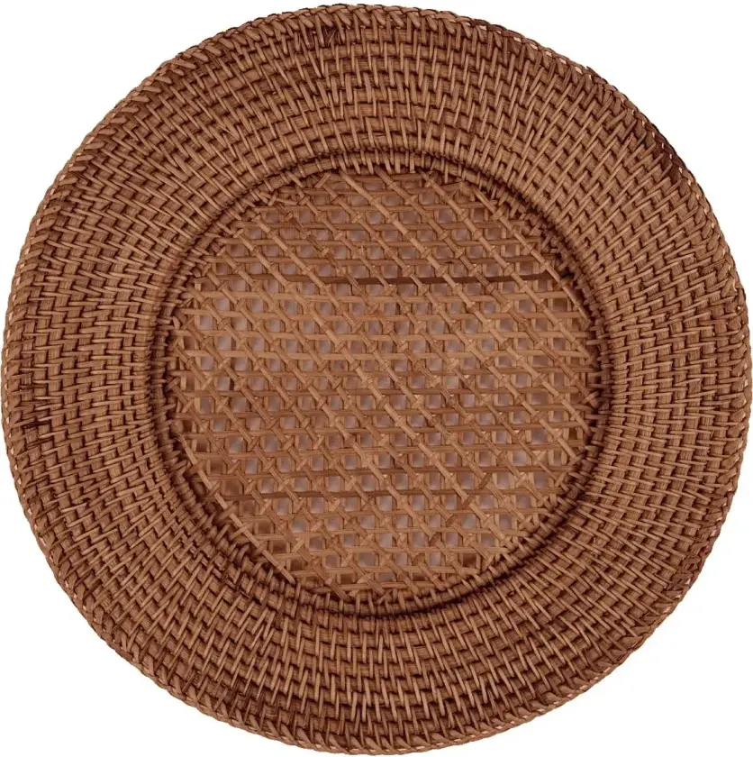 Classic Rattan bordbrikke Dark Brown, 33 cm