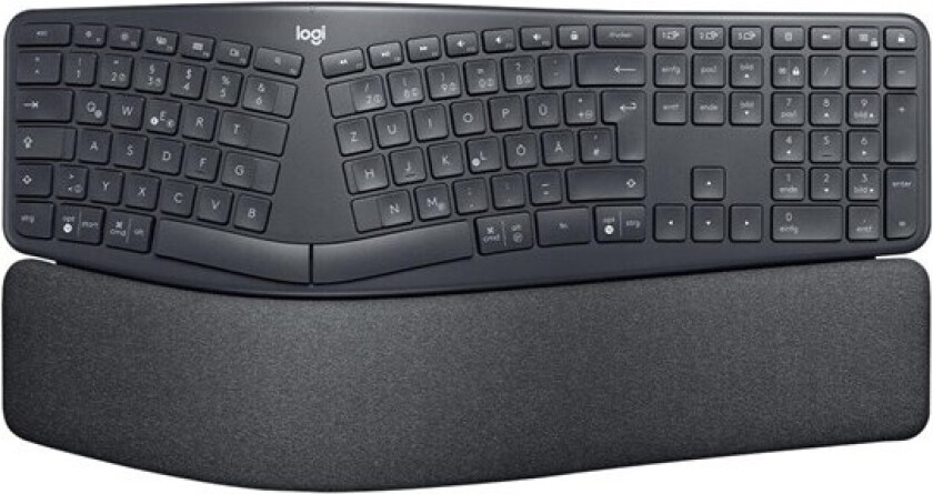 ERGO K860 Wireless Ergonomic - US (ISO) - Gamingtastatur - Amerikansk Engelsk - Svart