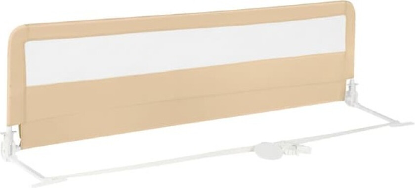 180 cm sammenleggbar sengehest med sikkerhetsstropper, beige