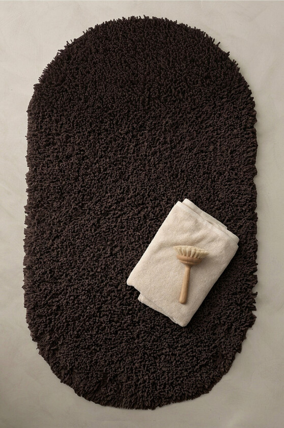 Baderomsmatte Chenille - Brun