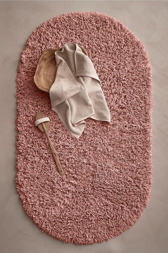 Baderomsmatte Chenille - Rosa
