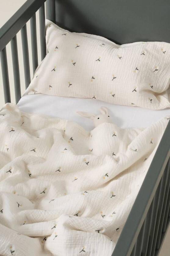 MINI sengesett sprinkelseng - økologisk Hvit/grønn