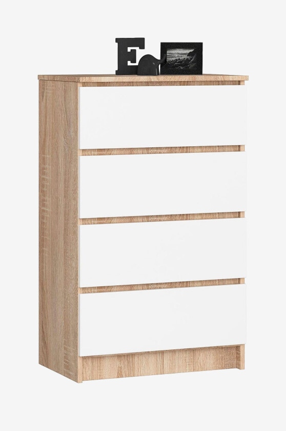 Akord kommode med 4 skuffer, Flerfarget