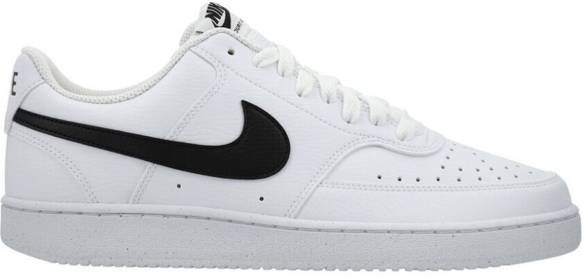 Sneaker Court Vision Lav Next Nature - Hvit/svart, størrelse 48½