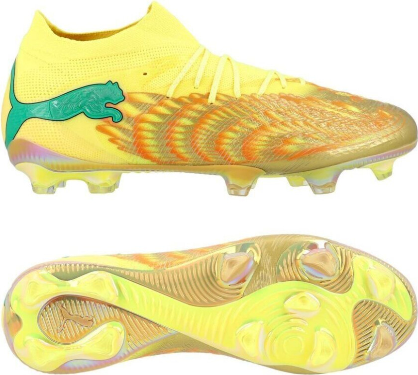 Future 9 Ultimate FG Kidsuper X NJR - Gul/Svart/Gressgrønn/Hvit/Gull LIMITED EDITION - Gress (FG), størrelse 44