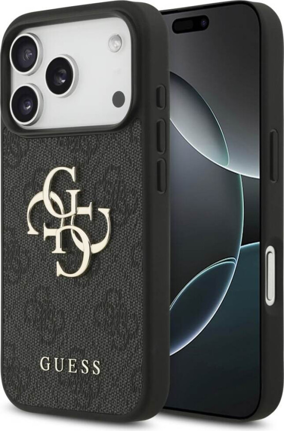 4G-etui med stort logo for iPhone 17 Pro – svart