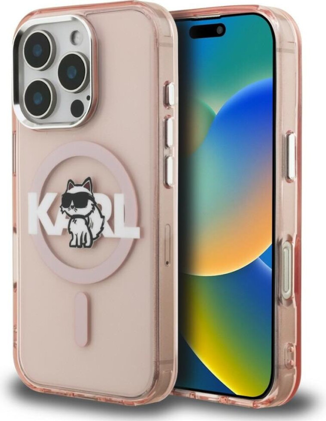 IML Choupette Sketch Logo MagSafe-etui til iPhone 16 Pro – rosa