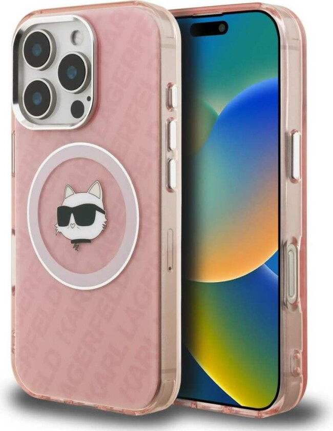 IML Choupette-logo MagSafe-etui til iPhone 16 Pro Max – rosa